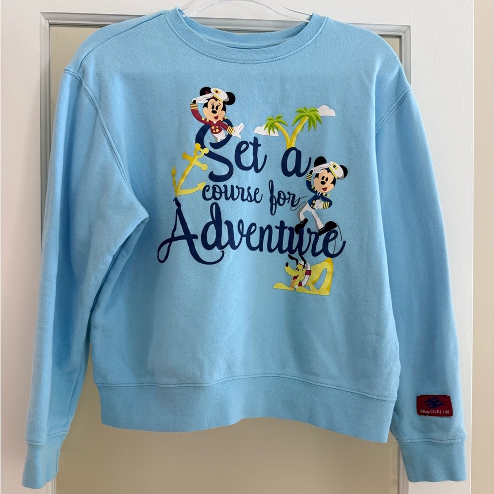 Disney Cruise Line Light Blue Sweatshirt